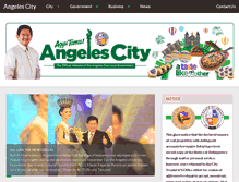 Tablet Screenshot of angelescity.gov.ph